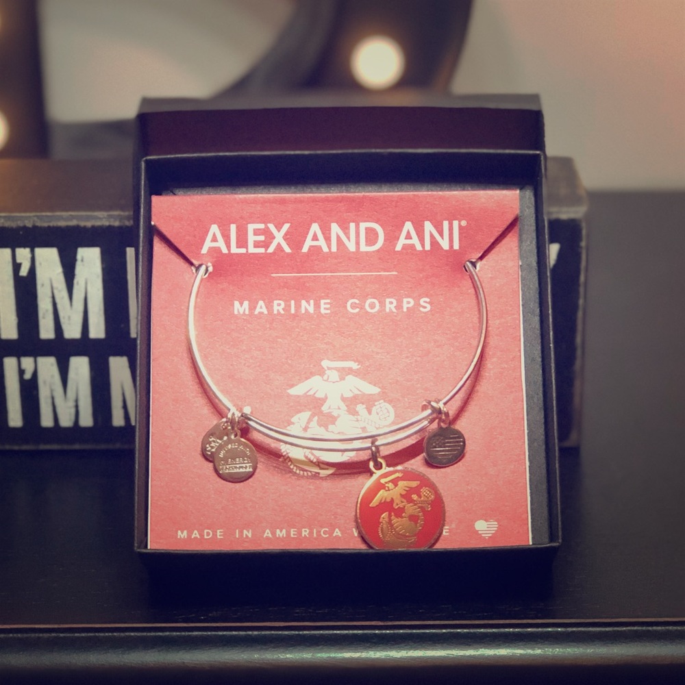⛔️SOLD⛔️ Alex and Ani Marine Corps EGA bracelet